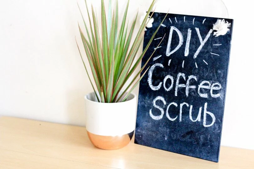 DIY Coffee Scrub Recipe Title Image