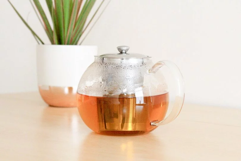 Title Image: The Tea Room Hull Glass Tea Pot Loose Leaf Tea